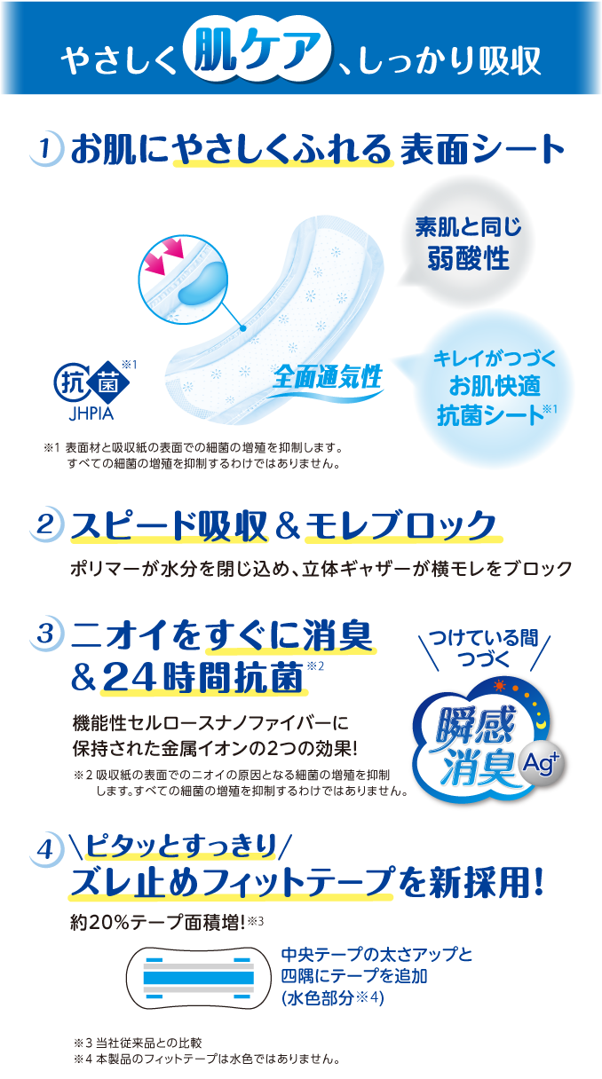 やさしく肌ケア、ふんわり気持ちいい