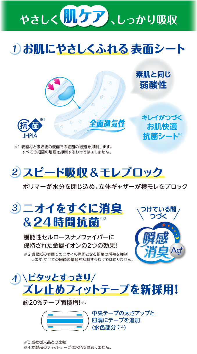 やさしく肌ケア、ふんわり気持ちいい