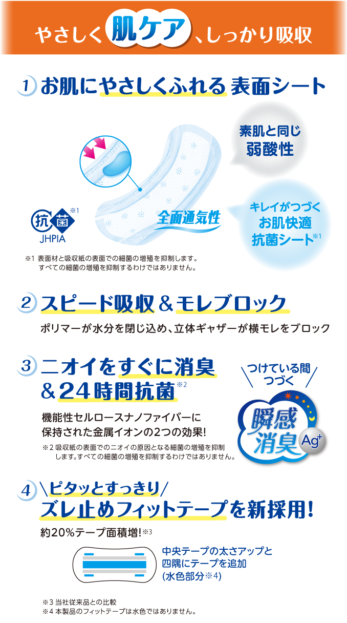 やさしく肌ケア、ふんわり気持ちいい
