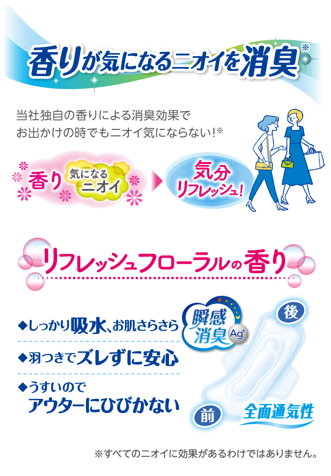 香りが気になるニオイをつつみこんで消臭