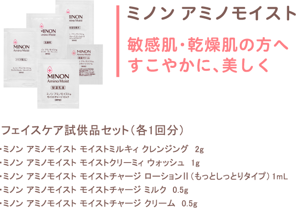 ミノン アミノモイスト 敏感肌・乾燥肌の方へすこやかに、美しく